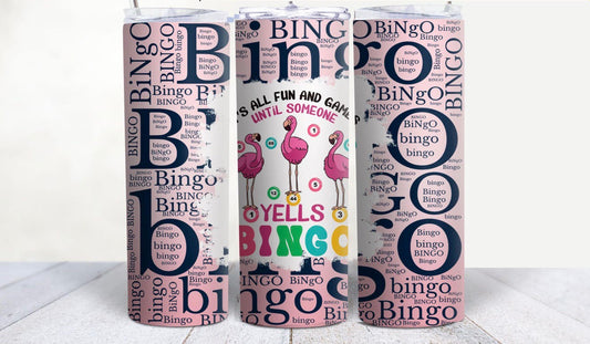 Flamingo Bingo Tumbler