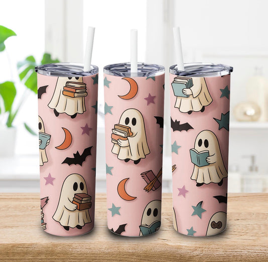 Bookworm Ghost Tumbler