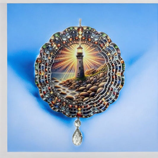 Lighthouse Wind Spinner